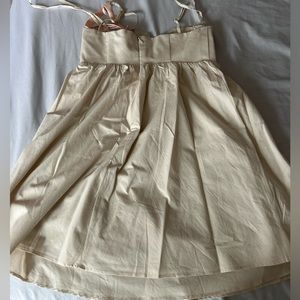 Ruched Bust Cotton Mini Dress